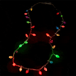 Christmas Lights Necklace - Blinkys - Flashing Jewelry - Body Lights ...