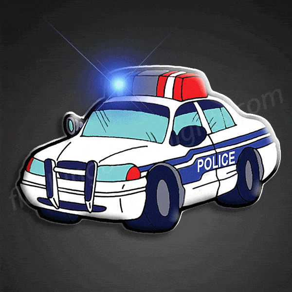 Police Car Flashing Body Light Lapel Pins All Body Lights And Blinkees