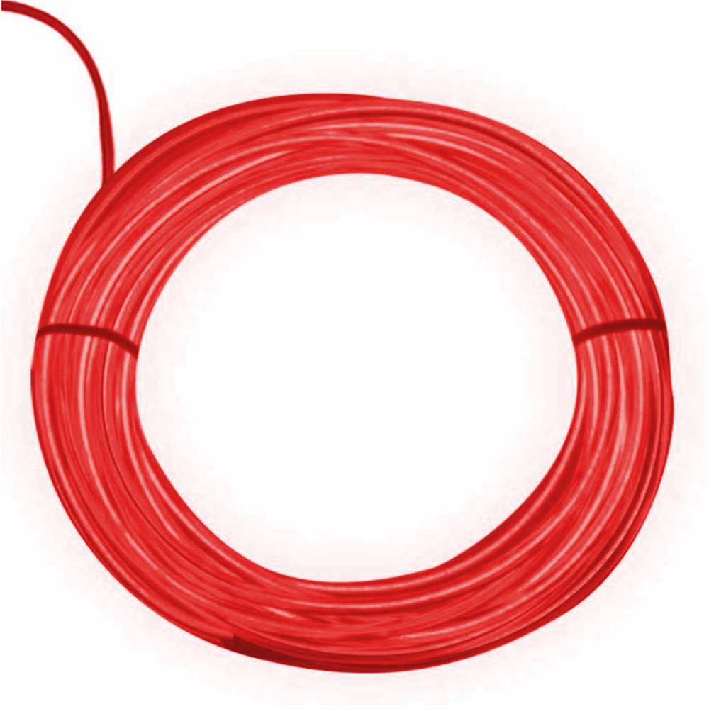 Electro Luminescent Wire 3 Foot Red
