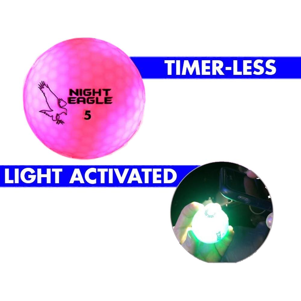 LED Golf Ball Pink 1 Unit