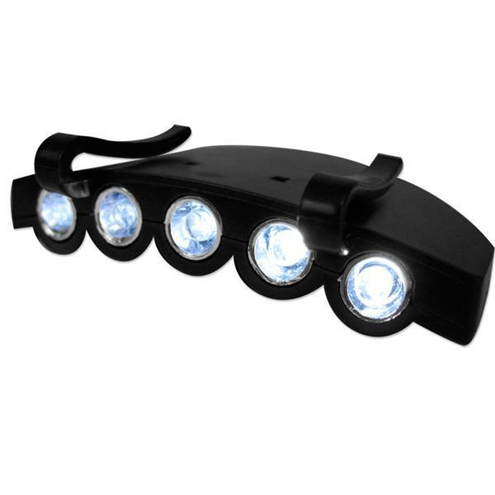 LED Cap Clip Flashlight with White LEDs