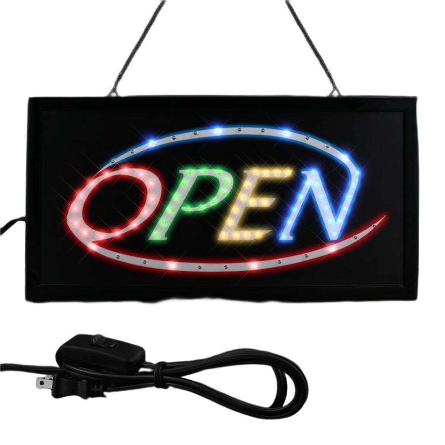 Multicolor LED Open Bar Sign