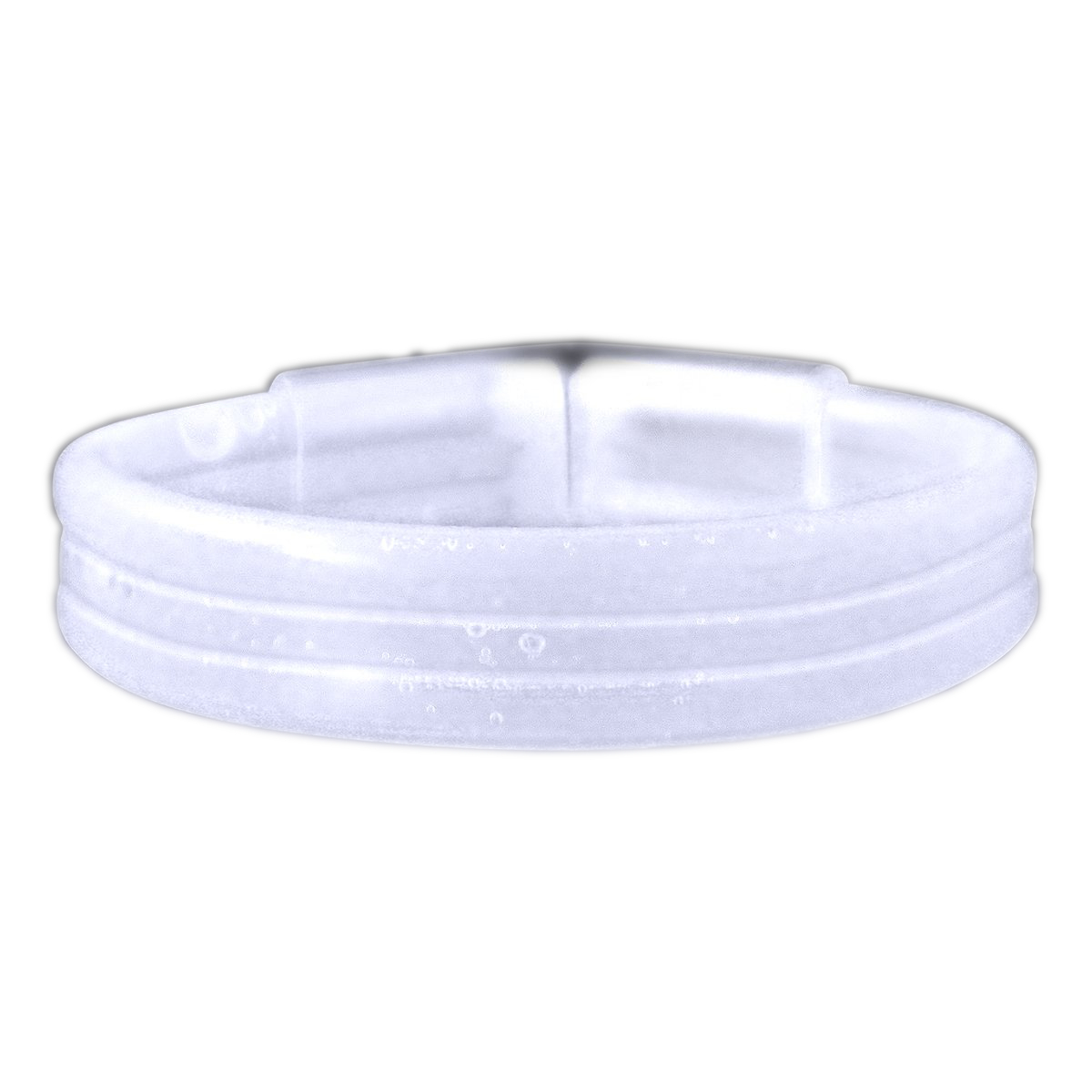 Wide GLOW STICK 8 Inch Bracelet White Pack of 25