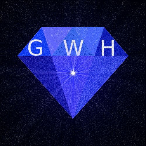 "GWH" Blue Sapphire Custom Flashing Blnky Light Pins