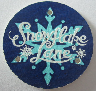 Snowflake Lane Flashy Blinky Button Proof