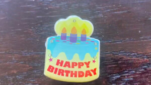 Birthday Cake Flashing Body Light Lapel Pins