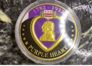 Purple Heart Military Merit Division Challenge Coin