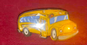 School Bus Flashing Body Light Lapel Pins