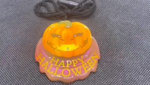 Happy Halloween Pumpkin Flashing Body Light Necklace