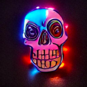 Introducing Candy Skull LED Blinkee Pin NFTs on OpenSea