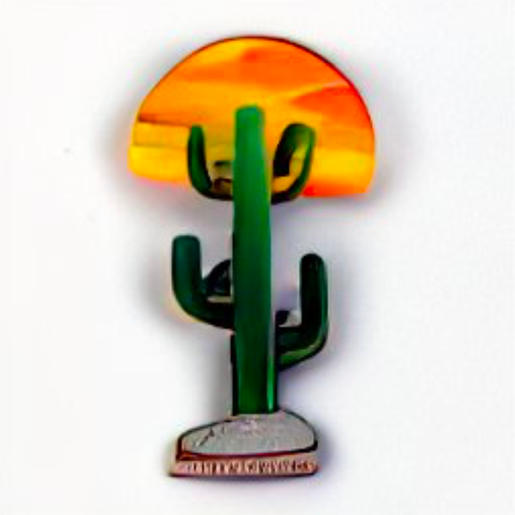 Introducing Sunset Cactus LED Lapel Pin NFTs on OpenSea