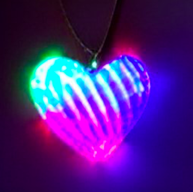 Introducing Heart Flashing LED Blinkee Necklace  NFTs on OpenSea