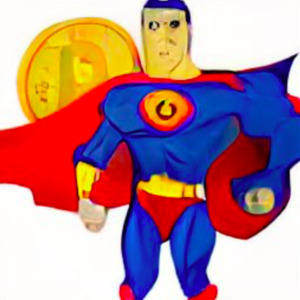 Introducing Bitcoin Man Superhero Flashing LED Blinkee Pin NFTs on OpenSea