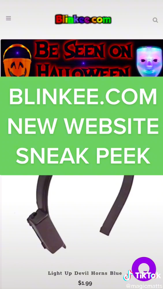 Blinkee.com New website Sneak Peak #blinkee #lightup #website #webdesign