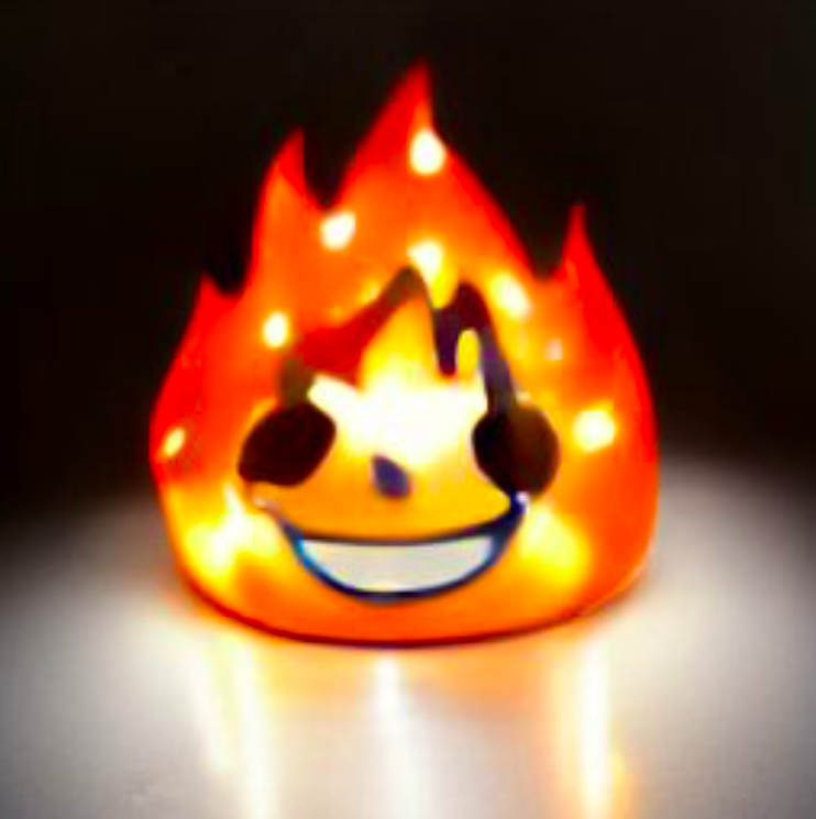 Introducing Fire Emoji Flashing LED Blinkee Pin NFTs on OpenSea