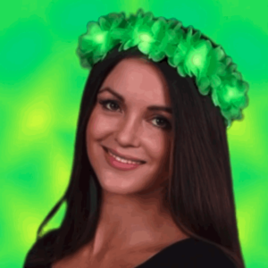 St Patricks Day Green Flower Crown