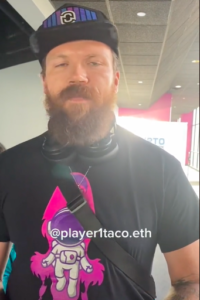 Read more about the article @player1taco.eth hey Taco thanks for speaking to these tiktokers. Fun meeting you!