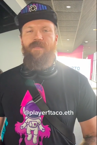 @player1taco.eth hey Taco thanks for speaking to these tiktokers. Fun meeting you!
