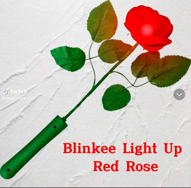 Red Rose with Red LEDs
