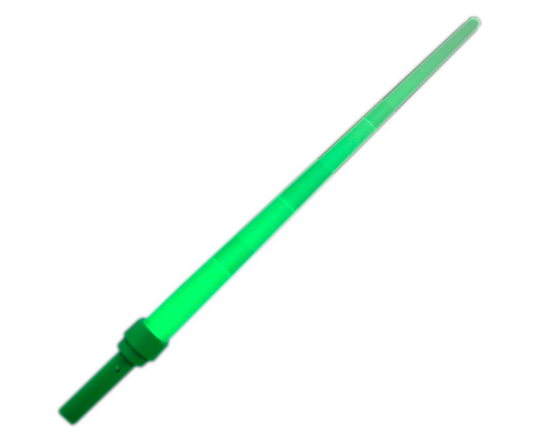 Expandable LED Green Sword