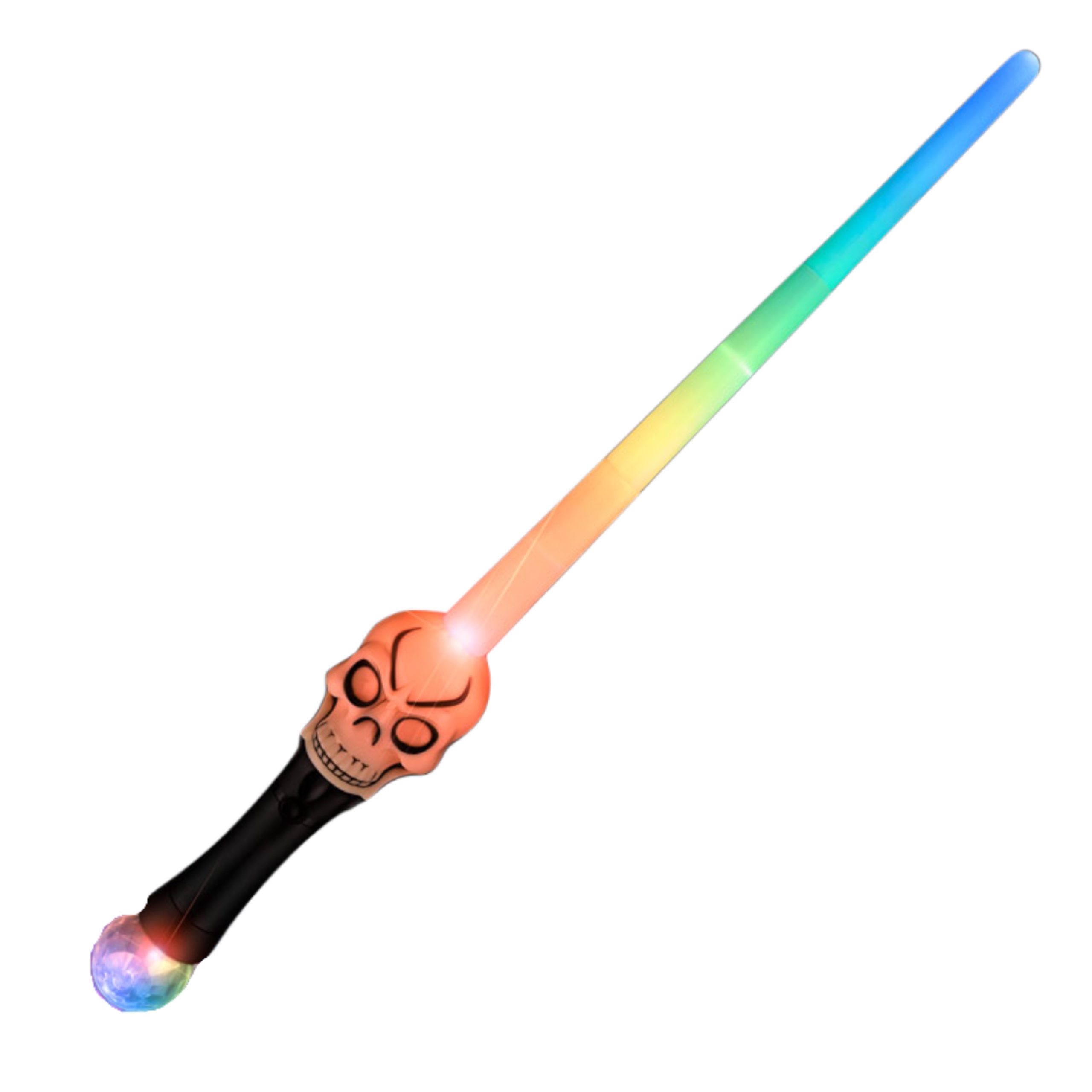 Light Up Expandable Skull Sword with Prism Ball