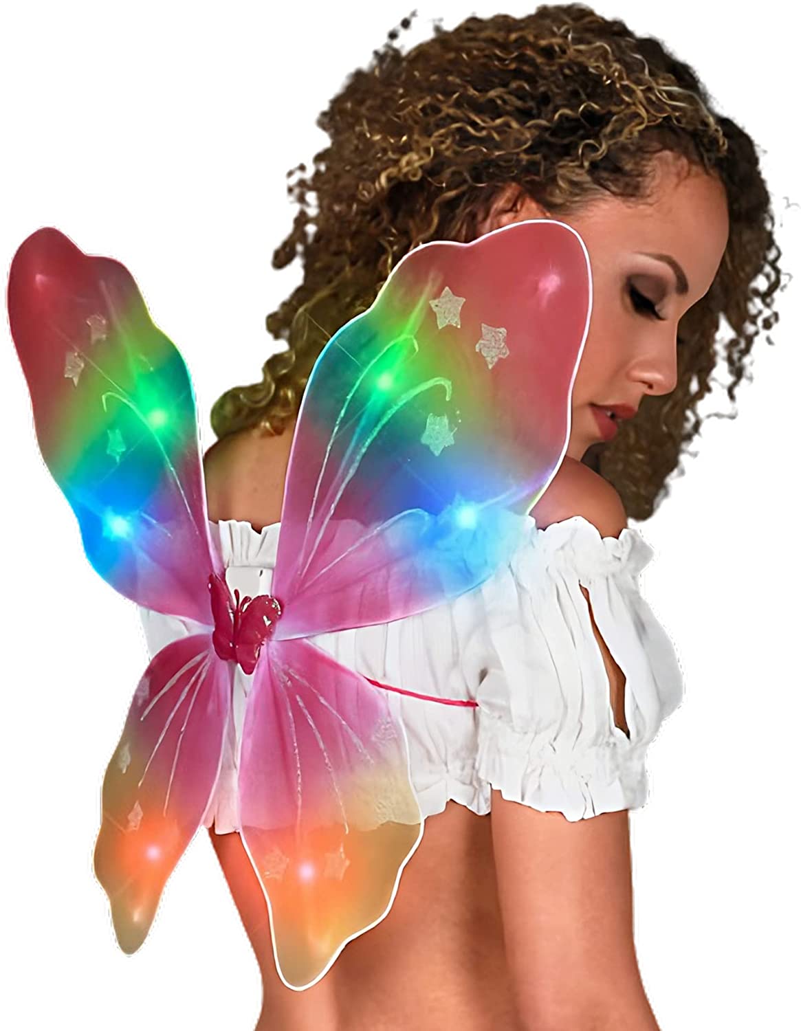 Light Up Rainbow Fairy Butterfly Wings