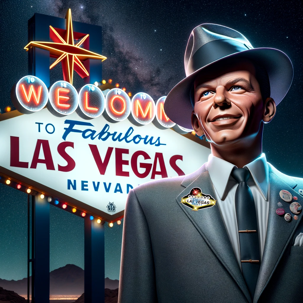Welcome to Vegas Flashing Body Light Lapel Pins