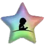 Custom frosted star logo Blinkee flashing pin