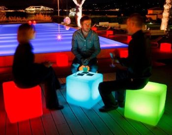 Huge LED Cube Light Chair Stool Table Furniture All Products 4