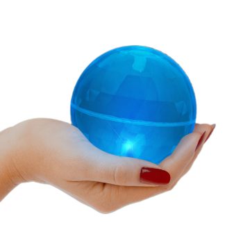 4 Inch LED Super Bounce Ball Blue Blue