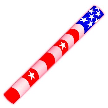 7 Color Foam Cheer Stick USA Flag 4th of July Cheer Sticks