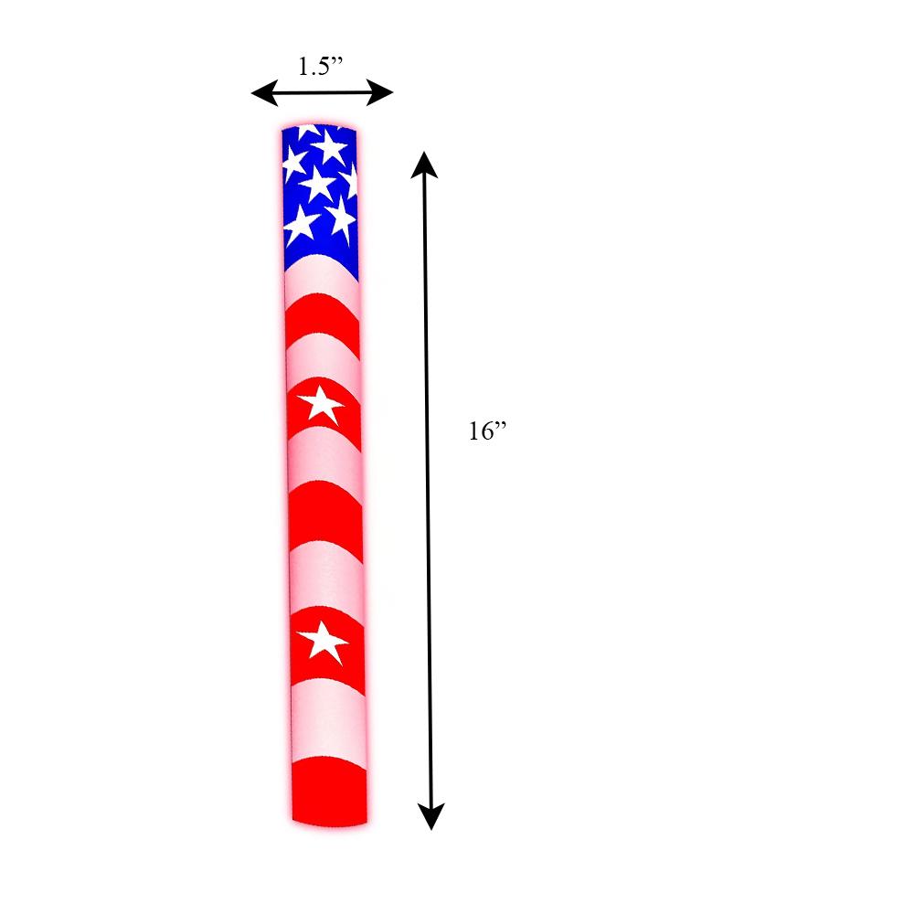 7 Color Foam Cheer Stick USA Flag 4th of July 4th of July 5