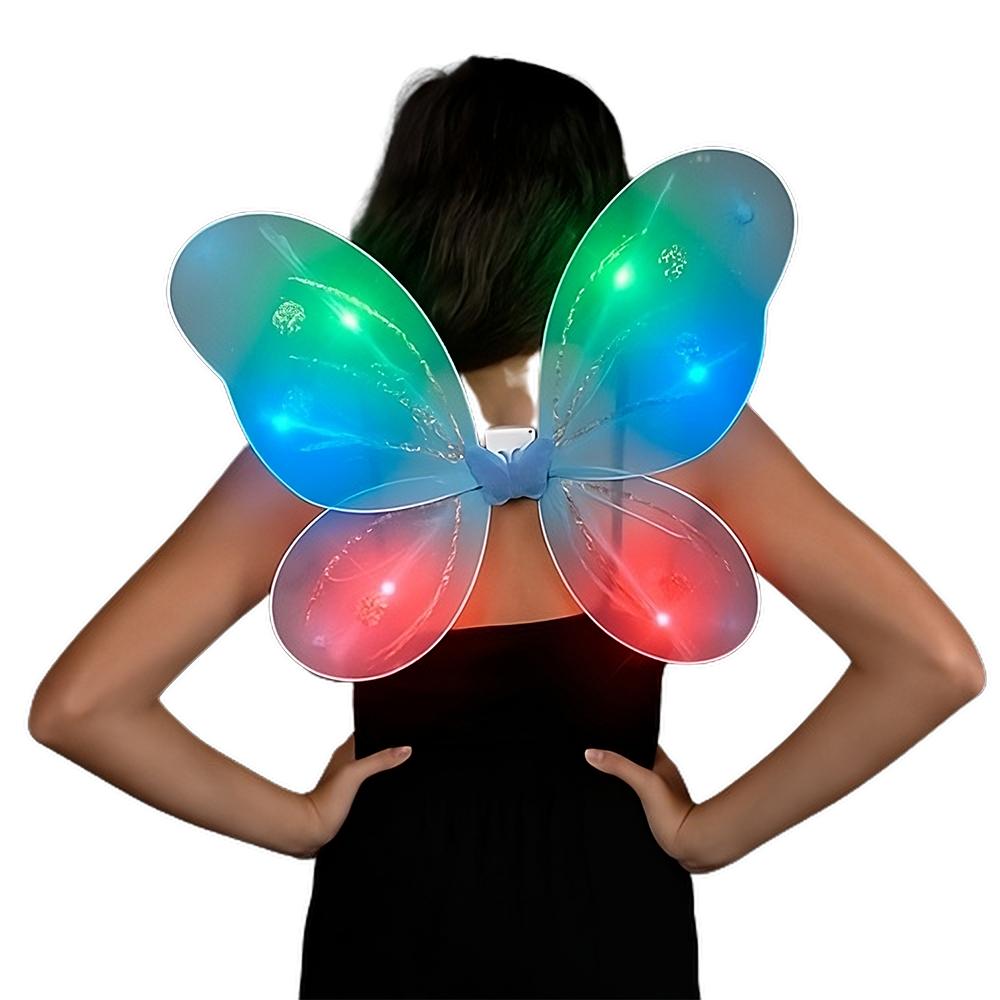 Light Up Aqua Fairy Butterfly Wings All Products 4