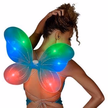 Light Up Aqua Fairy Butterfly Wings All Products 3