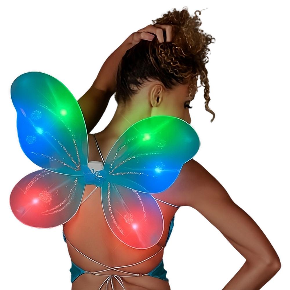 Light Up Aqua Fairy Butterfly Wings All Products 5