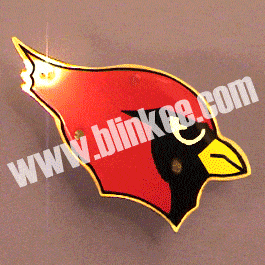 Arizona Cardinals Officially Licensed Flashing Lapel Pin All Products