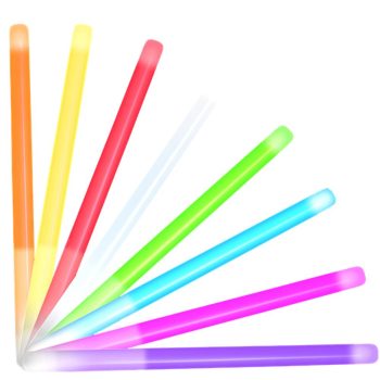10 Inch Glow Stick Baton Assorted Pack of 25 All Products