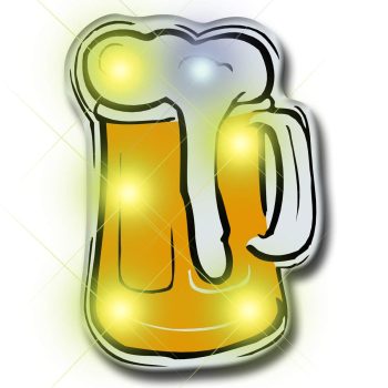 Beer Flashing Body Light Lapel Pins All Body Lights and Blinkees