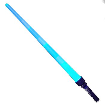 Expandable Sword Blue LEDs Rainbow Multicolor