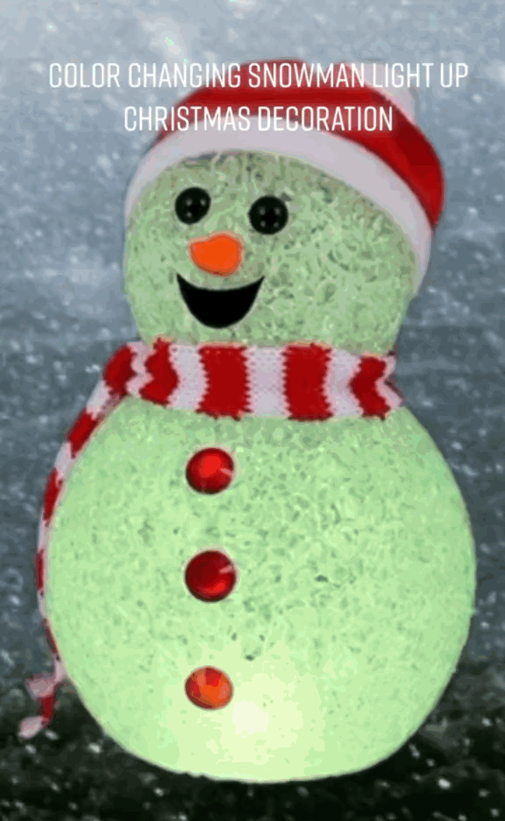 Color Changing Snowman Light Up Christmas Decoration All Products 4