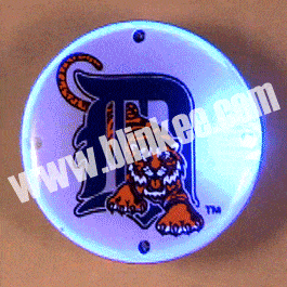Detroit Tigers Officially Licensed Flashing Lapel Pin All Products 3