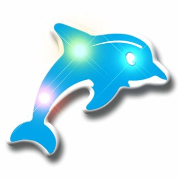 Blue Dolphin Flashing Body Light Lapel Pins All Body Lights and Blinkees 3