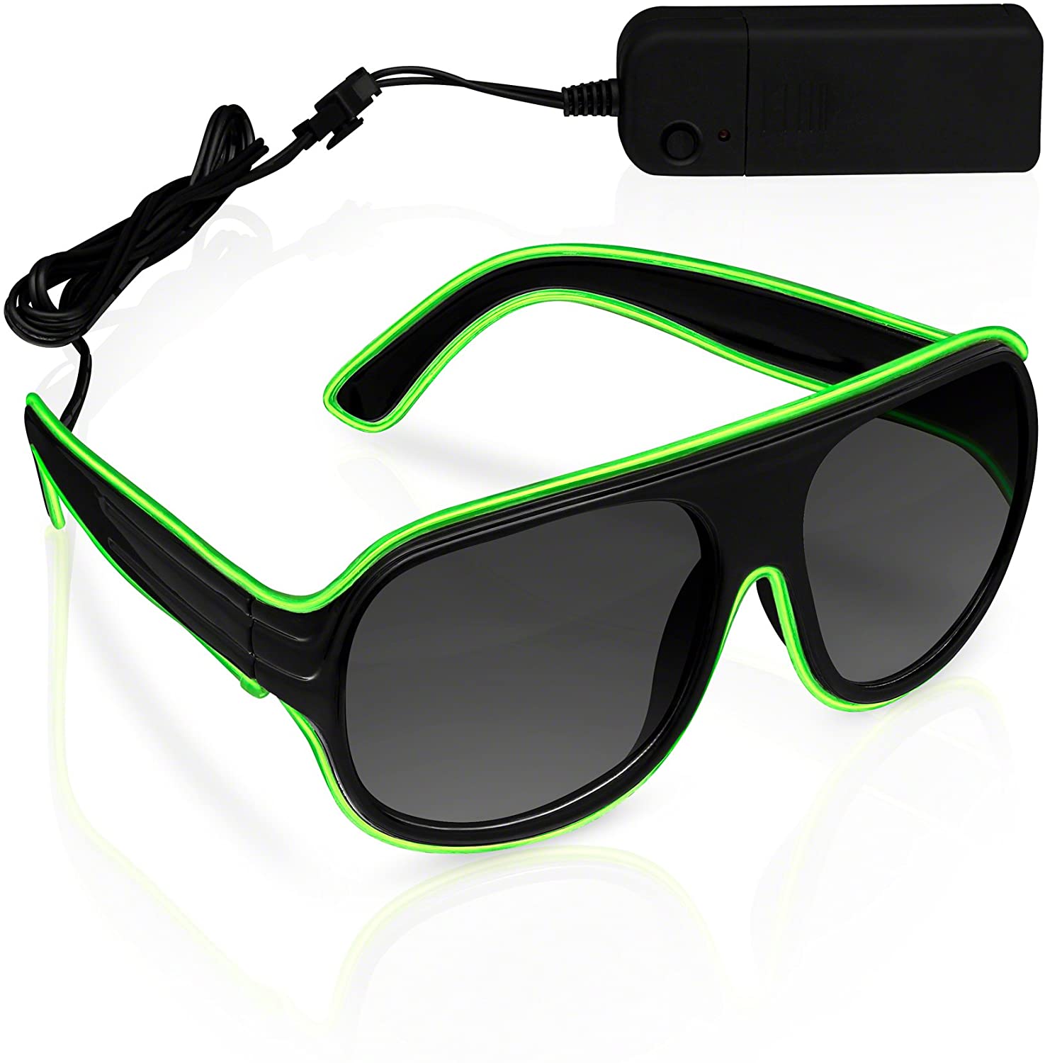 Electro Luminescent Banray Sunglasses Green All Products