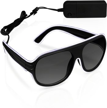 Electro Luminescent Banray Sunglasses White White