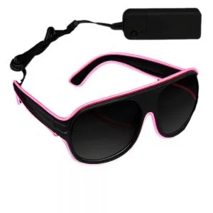 Electro Luminescent Banray Sunglasses Pink
