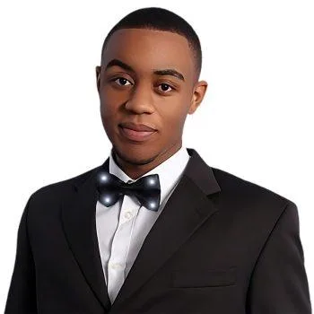 Black Bow Tie with White LED Lights All Products