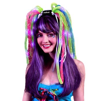 UV Reactive LED Noodle Headband Flashing Dreads All Products