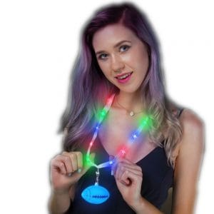 LED Football Charm Necklace with Lightup Lanyard All Products
