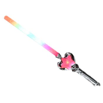 Light Up Little Princess Starlight Heart Wand Rainbow Multicolor