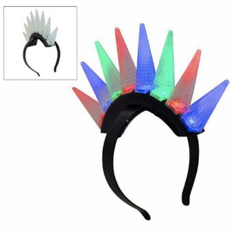 LED Spiked Mohawk Clubs, Concerts, Festivals, Disco